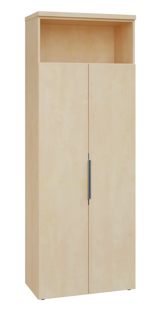 SIN 6 - 82DN kancelářská skříň, 2-dveřová/nika, 2170x800x400, bříza světlá